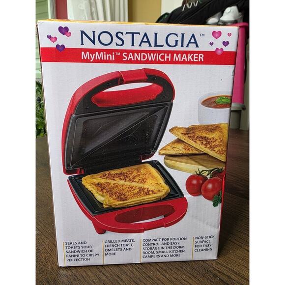 Unbranded Other - Compact Sandwich Maker Quick Cooking Nonstick Easy Use Perfect Small Spaces